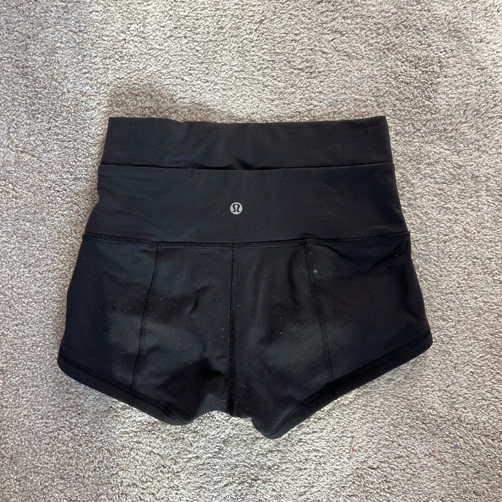 Lululemon Black Mini Spandex Shorts